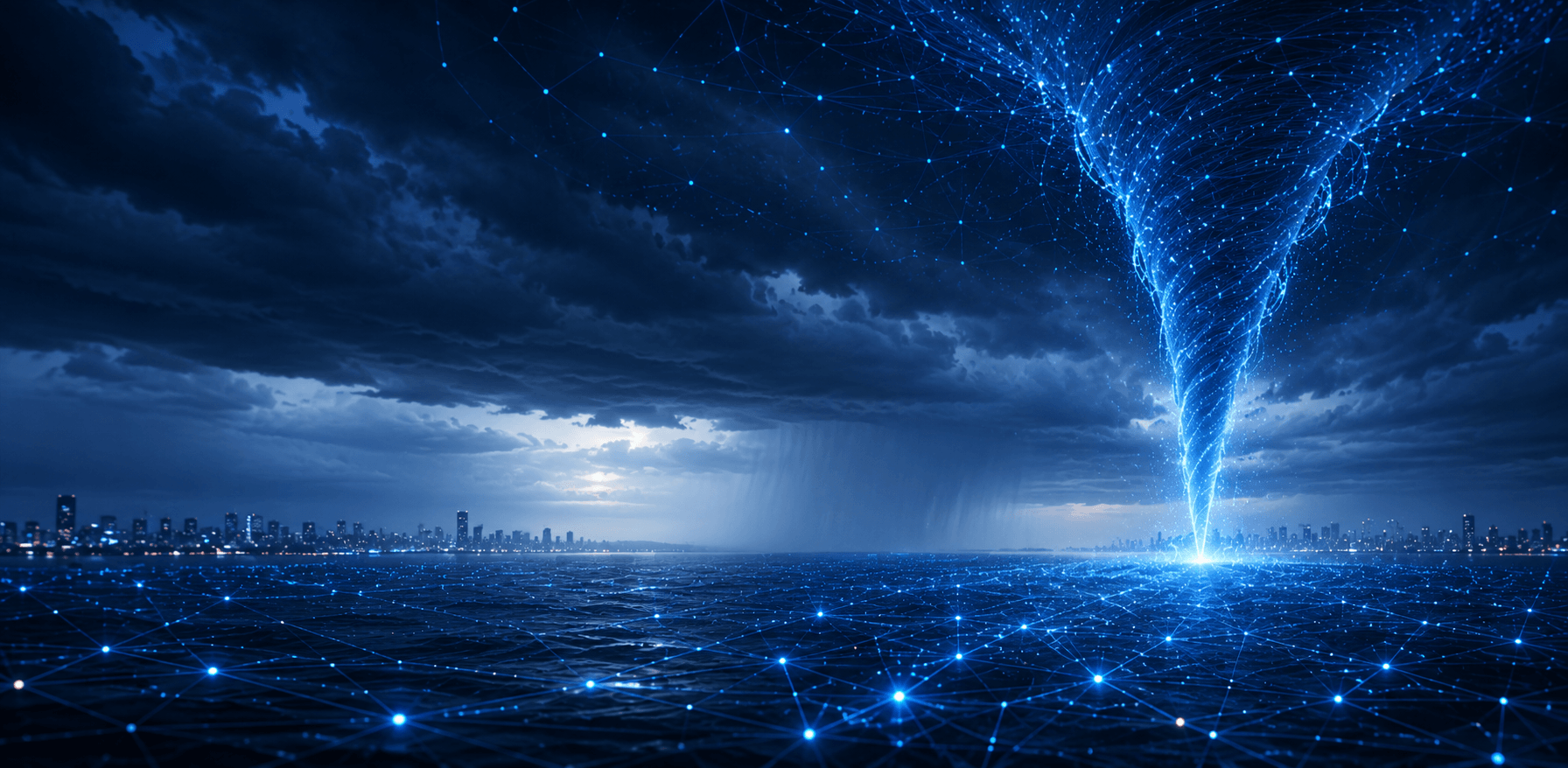 Serponado: Digitales Sichtbarkeitsphänomen mit einem virtuellen Tornado aus Datenströmen, Suchmaschinen und KI-Systemen