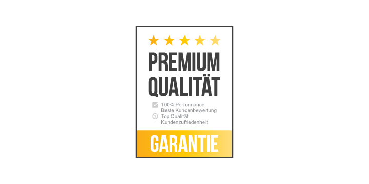 Zertifikat: Premium Qualität Garantie.